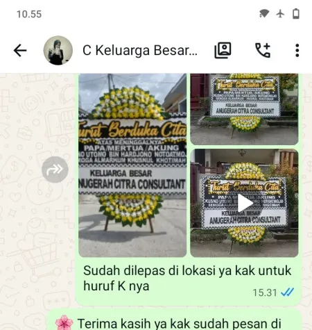 Pengiriman Papan Bunga Duka Kedaung Wetan