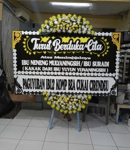 Papan Bunga Duka Kedaung Wetan